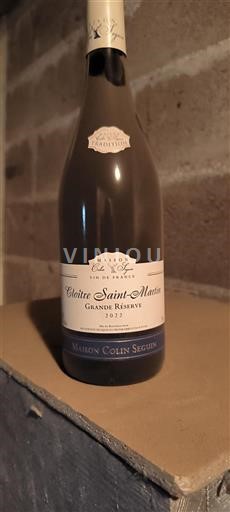 Burgund Nicht spezifiziert Maison Colin Seguin Cloître Saint-Martin Grande Réserve 2022