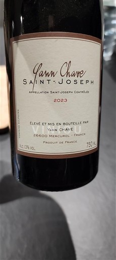 Rhône Valley Saint-Joseph Yann Chave 2023