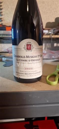 Burgundi Chambolle-Musigny Premier Cru Bruno Clavelier La Combe d'Orveaux 2022