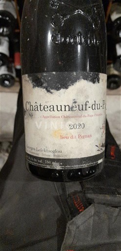 Rhônen laakso Châteauneuf-du-Pape Georges Lelektsoglou Lieu dit pignan 2020