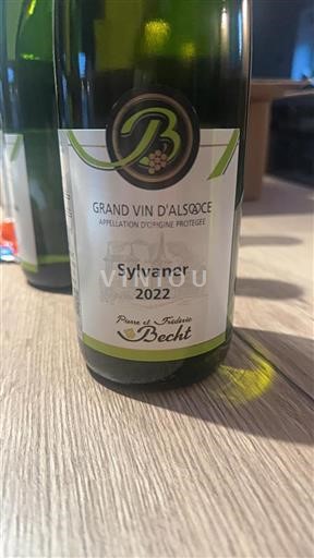 Alsace Pierre Et Frédéric Becht Sylvaner 2022