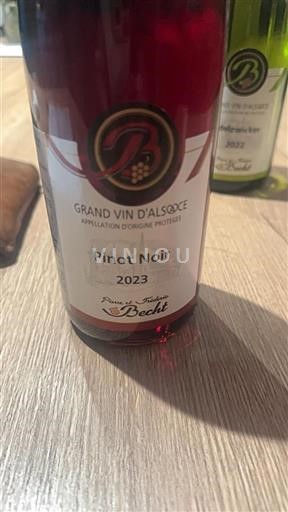 Alsace Pierre Et Frédéric Becht Pinot Noir 2023