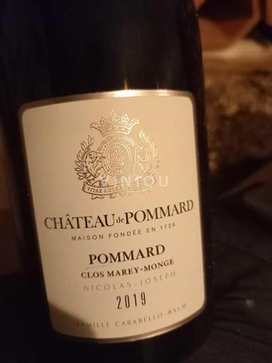 Borgoña Pommard Château Pommard Clos Marey-Monge Nicolas-Joseph 2019