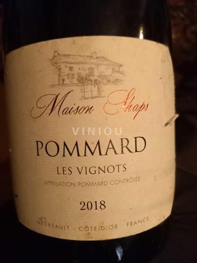 Burgundija Pommard Maison Shaps Les Vignots 2018