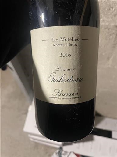 Loiredalen Saumur Domaine Guiberteau Les Motelles 2016