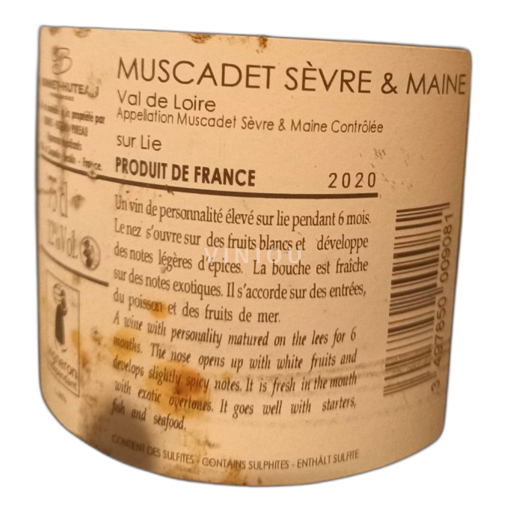 Loirevallei Muscadet-Sèvre-et-Maine Bonnethuteau 2020