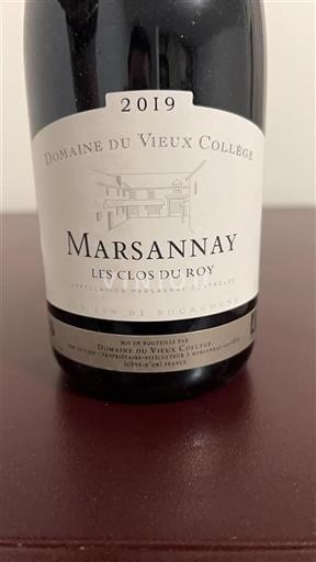 Bourgogne Marsannay Domaine Vieux College Les Clos du Roy 2019