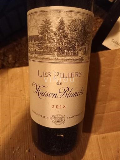 Bordeaux Montagne-Saint-Émilion Maison Blanche Les Piliers 2018