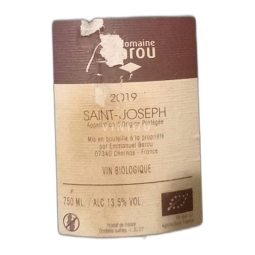 Rhônedalen Saint-Joseph Domaine Barou 2019