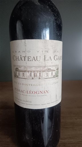 Vin Rouge sec Chateau La Garde Non millésimé France Bordeaux Pessac-Léognan AOC