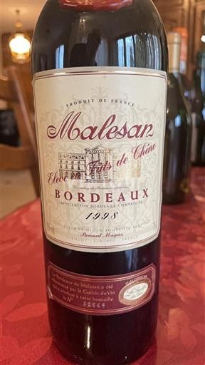 Burdeos Bordeaux Malesan 1998