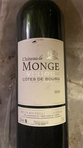 Bordeaux Côtes-de-bourg Château La Monge 2020