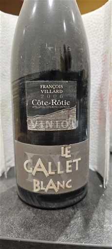 Thung lũng Rhône Côte-rôtie François Villard Le Gallet Blanc 2016