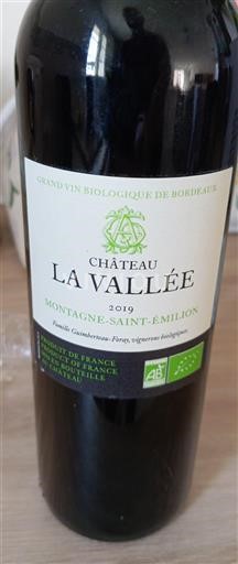 Bordeaux Montagne-Saint-Émilion Château La Vallée 2019