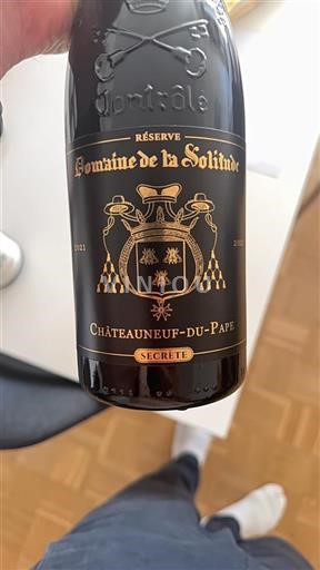 Vin Rouge sec Réserve Secrète Domaine La Solitude 2021 France Vallée du Rhône Châteauneuf-du-pape AOC