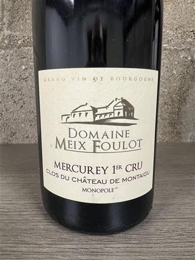 Burgundsko Mercurey Premier Cru Domaine Meix Foulot Clos du Château de Montaigu 2019