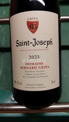 Rhône Valley Saint-Joseph Domaine Bernard Gripa 2023