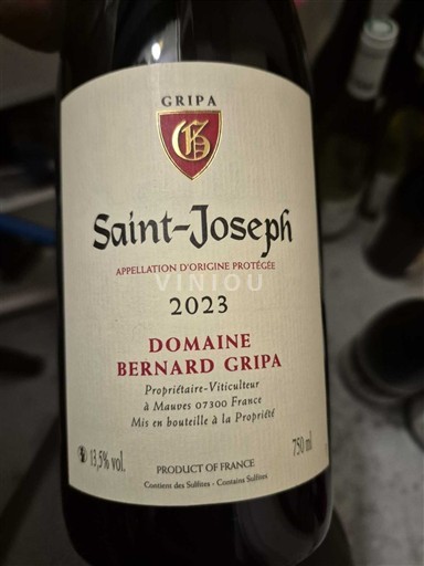 Rhône Valley Saint-Joseph Domaine Bernard Gripa 2023