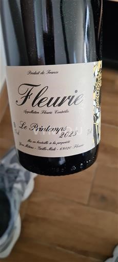 Vin Rouge sec Le Printemps Yvon Métras 2023 France Beaujolais Fleurie AOC