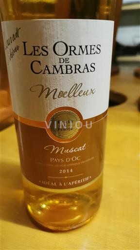 Languedoc-Roussillon Pays d'Oc Les Ormes De Cambra Moelleux 2014