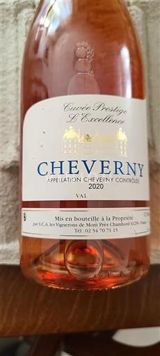 Vallée de la Loire Cheverny Les Vignerons De Mont Prestige L'Excellence 2020