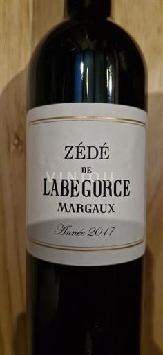 Burdeos Margaux Labegorce Zédé de Labégorce 2017