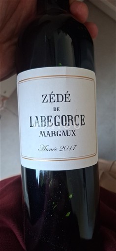 Burdeos Margaux Labegorce Zédé de Labégorce 2017