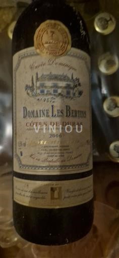 Zuidwest-Frankrijk Côtes-de-duras Domaine Les Bertins 2006