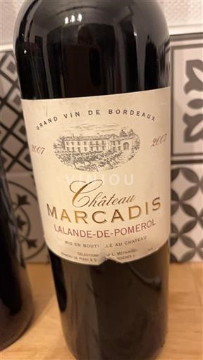 Bordeaux Lalande-de-Pomerol Château Marcadis 2007