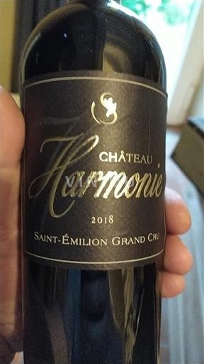 Bordeaux Saint-Émilion Grand Cru Harmonie 2018