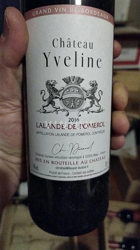 Bordeaux Lalande-de-pomerol Château Yveline 2016
