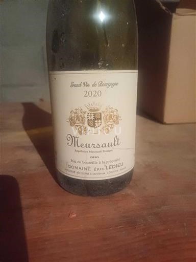 Borgonha Meursault Domaine Éric Ledieu 2020