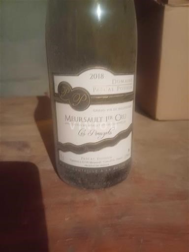 Borgoña Meursault Premier Cru Domaine Pascal Pouhlin Les Pougots 2018