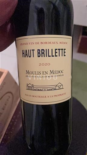 Burdeos Moulis-en-Médoc Haut Brillette 2020