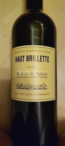 Bordeaux Moulis-en-Médoc Haut Brillette 2020