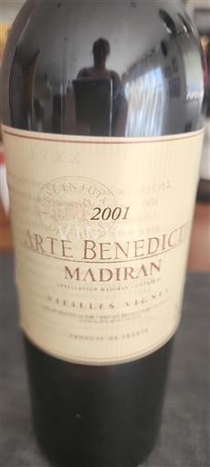 Sydvestfrankrig Madiran Arte Benedict Vieilles Vignes 2001