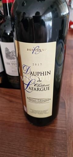Bordeaux Pessac-Léognan Château Lafargue Dauphin 2017