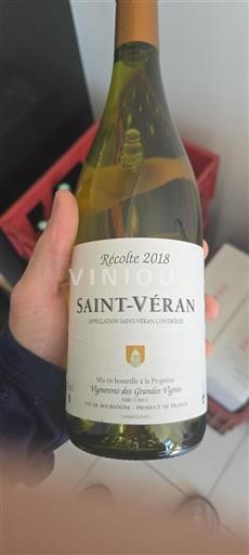 Borgogna Saint-Véran Vignerons Des Grandes Vignes 2018