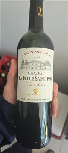 Bordeaux Montagne-Saint-Émilion Château La Fleur Saint Paul Terres Secrètes 2020
