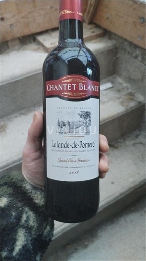 Burdeos Lalande-de-Pomerol Château Chantet Blanet 2018