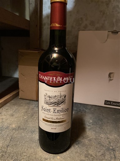 Bordeaux Saint-Émilion Château Chantet Blanet 2018