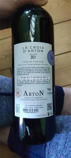 Sudoeste Côtes de Gascogne Arton La Croix d'Arton 2021