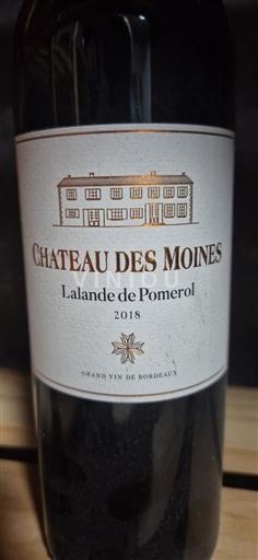 Bordeaux Lalande-de-Pomerol Château Des Moines 2018