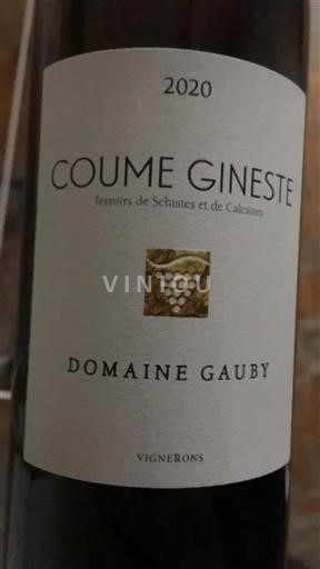 Languedoc ja Roussillon Katalonianrinteet Domaine Gauby Coume Gineste 2020