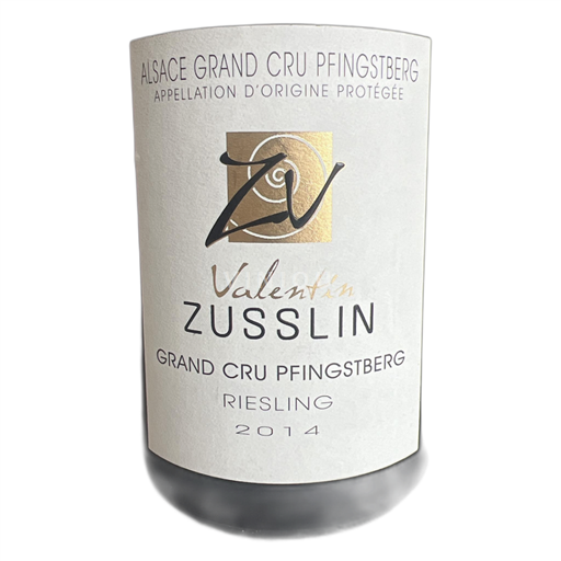 Vin Blanc sec Grand Cru Pfingstberg Valentin Zusslin 2014 France Alsace Riesling AOC