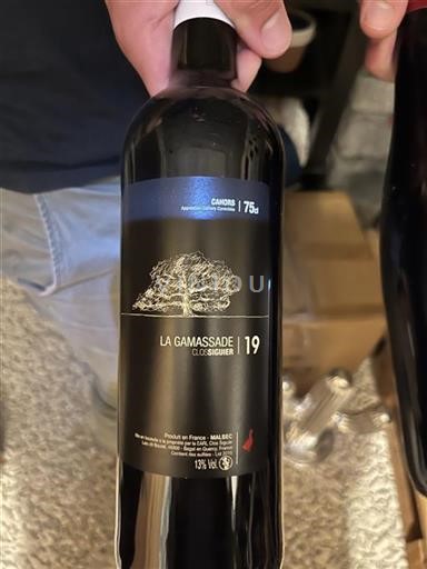 Zuidwest-Frankrijk Cahors Clos Siguier La Gamassade 2019