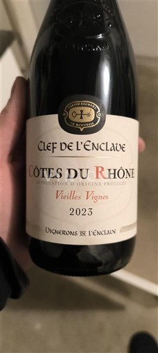 Rhônetal Côtes du Rhône Clef De L'enclave Vieilles Vignes 2023
