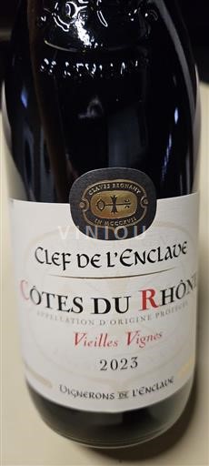 Thung lũng Rhône Côtes-du-rhône Clef De L'enclave Vieilles Vignes 2023