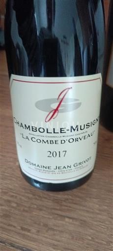 Borgoña Chambolle-Musigny Domaine Jean Grivot La Combe d'Orveau 2017
