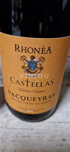 Rona dolina Vacqueyras Rhoneas Castellas Vieilles Vignes Neleten.